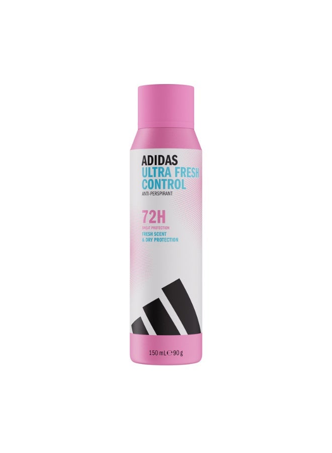 اديداس adidas Ultra Fresh Control Anti-Perspirant Deodorant Spray for Women 150ml - Image 1