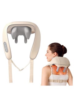 BORTONY Mini Neck Massager Shiatsu Back Neck Massager with Heat Electric Massager for Back & Shoulder Massage Pillow for Neck Back Shoulder Leg Deep Massage at Home for Muscle Relaxation  - Image 1