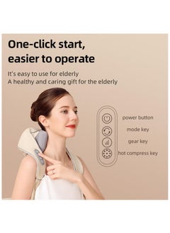 BORTONY Mini Neck Massager Shiatsu Back Neck Massager with Heat Electric Massager for Back & Shoulder Massage Pillow for Neck Back Shoulder Leg Deep Massage at Home for Muscle Relaxation  - Image 4