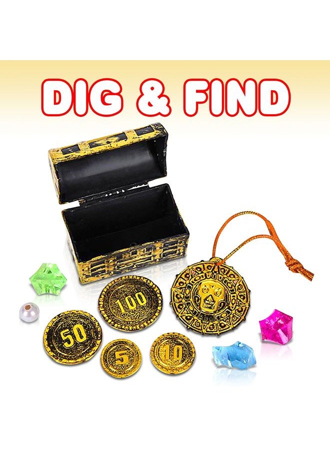 ArtCreativity Pirate Treasure Dig Kit for Kids Gem Excavation Set with Digging Tools Interactive Excavating Toys Great Birthday Gift Idea/ Contest Prize for Boys and Girls - Image 3