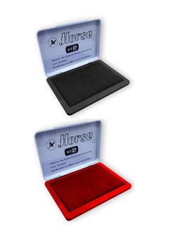 Horse Ink Stamp Pad Black/Red (Pack Of 2)  - Image 1