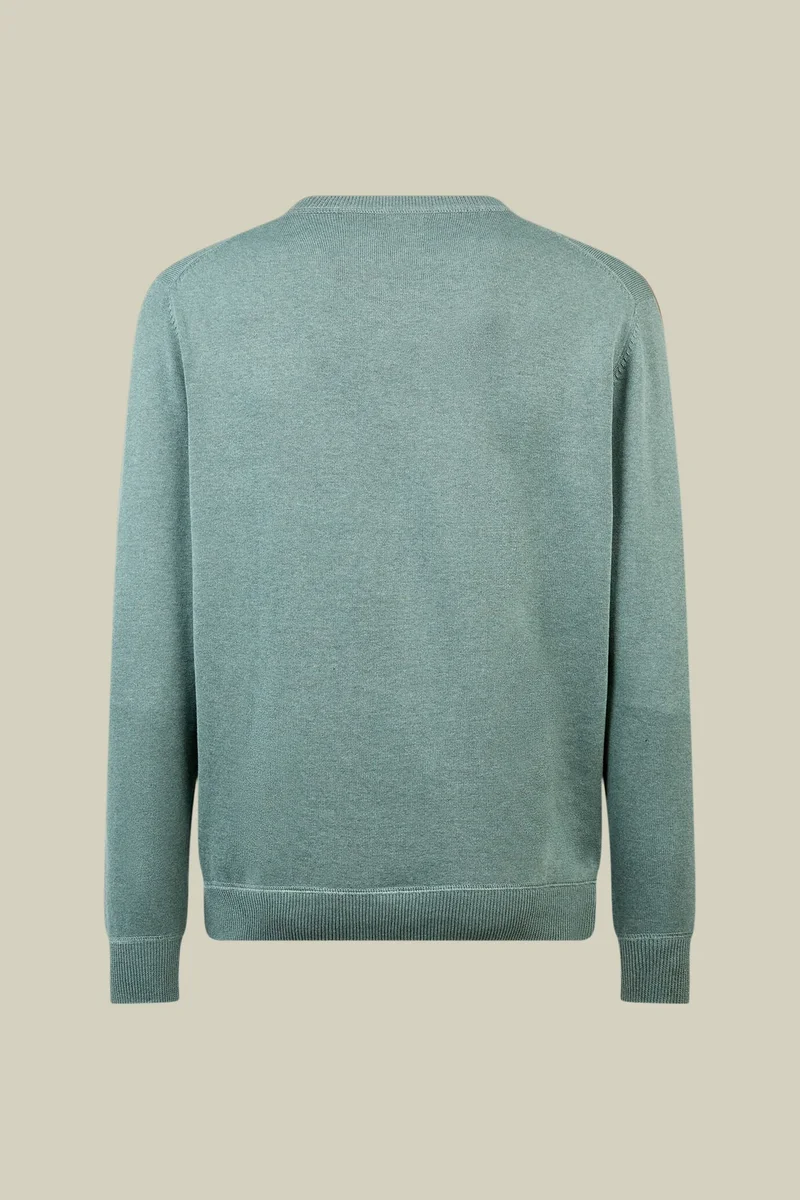 دوبل غانغر Men's crew neck jumper - Sage Green