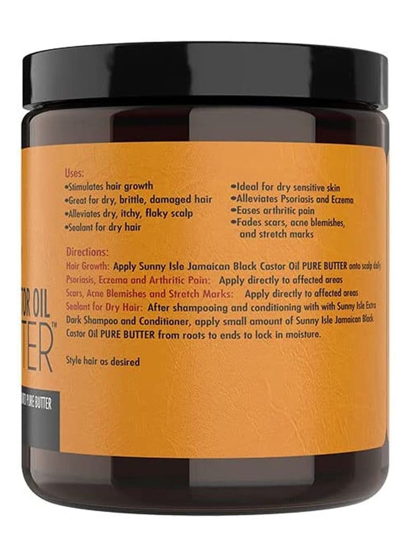 صاني آيل زيت الخروع الجامايكي الأسود النقي بالزبدة 8 أوقية - Image 2