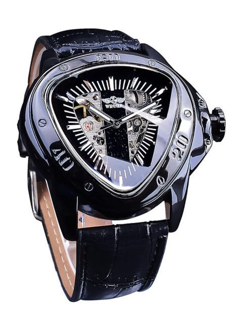 Watches for Men Watch Leather Strap Luxury Luminous Water Resistant Automatic Mechanical Wristwatch 8081