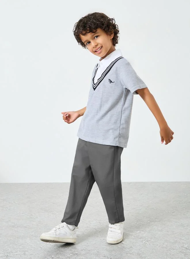 Styli Boys Cotton Pants with Side Pocket
