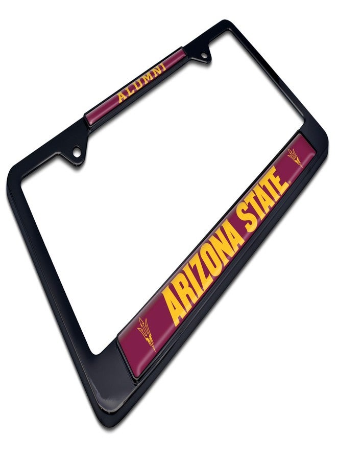 Elektroplate Officially Licensed Arizona State University Alumni 3D Doming Black All-Metal Standard Size License Plate Frame Tag Holder for Cars/SUVs/Trucks Weatherproof Automotive Accessory - Image 3