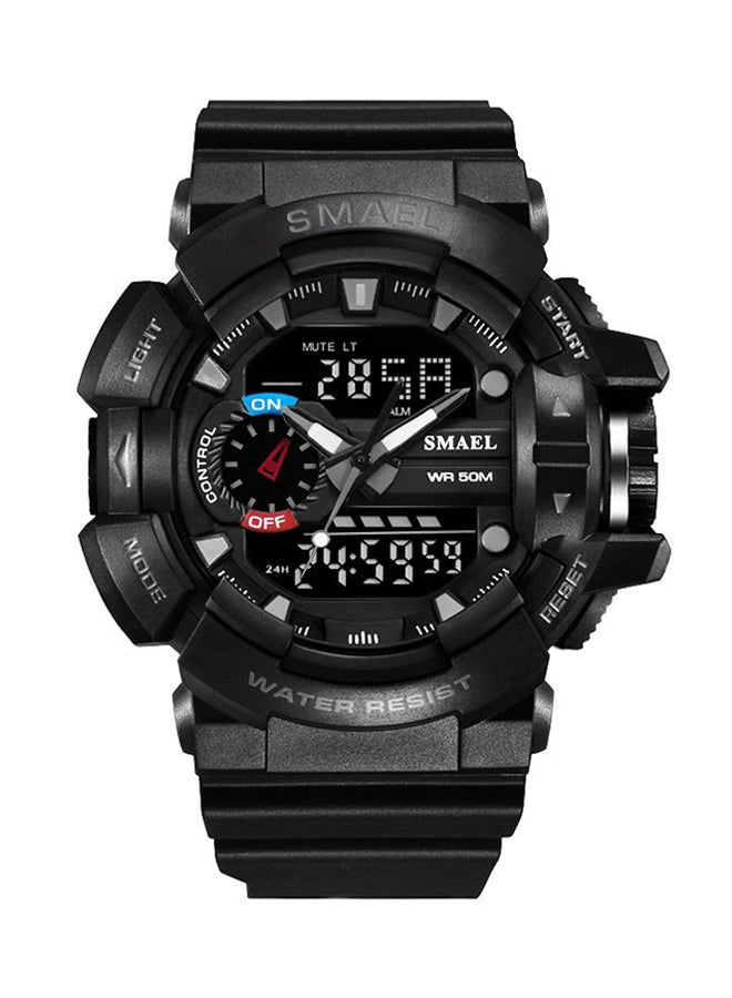 SMAEL unisex Water Resistant Rubber Analog+Digital Watch Ws1436 - Image 1