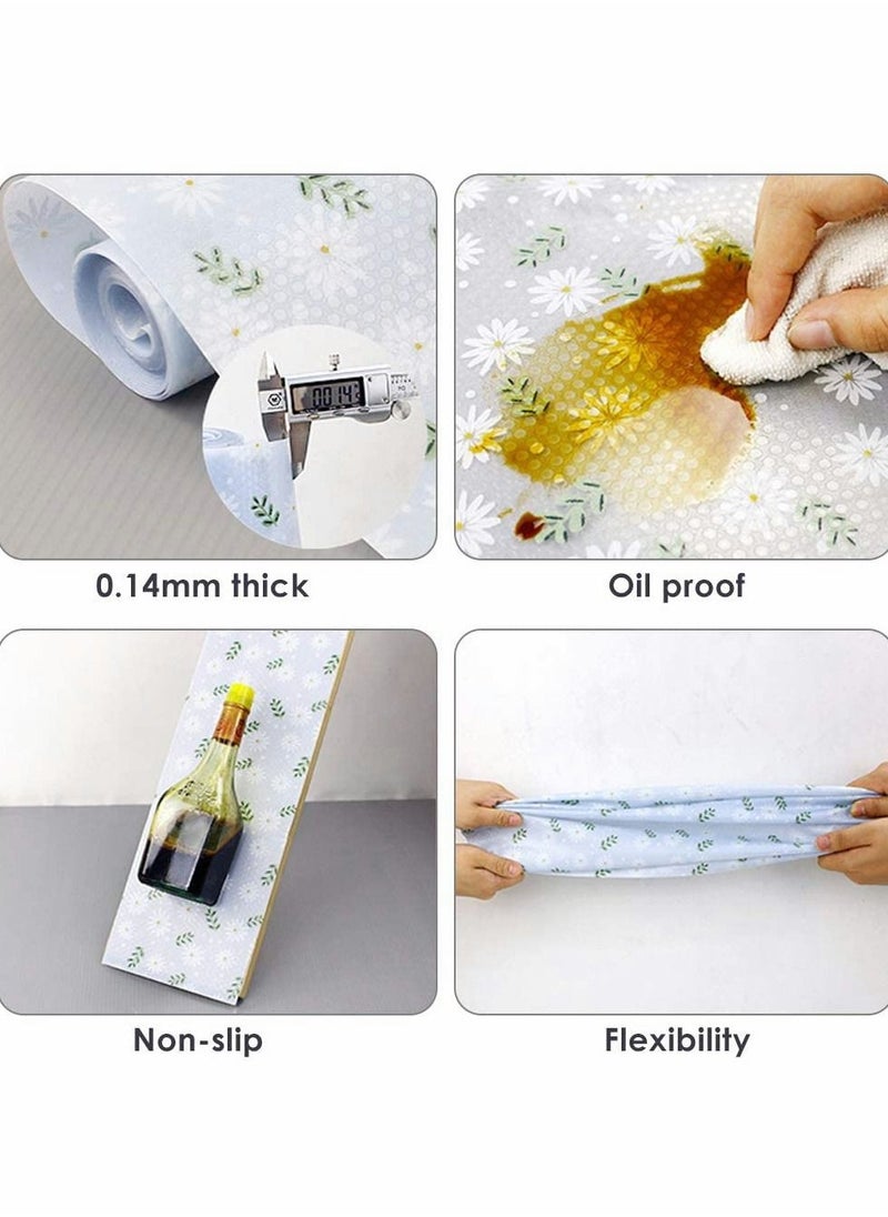 NIBEMINENT - Kitchen Cabinet Liner, Shelf Paper Drawer, Cupboard, Non Adhesive Anti Mildew Slip Waterproof Drawer Mat for Home Office and (30x300cm) - Image 1