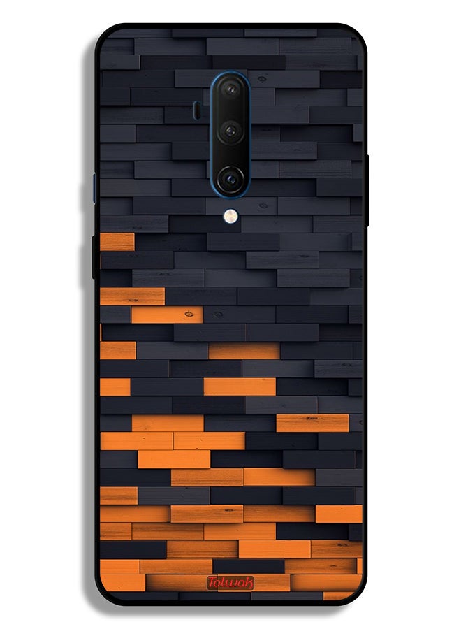 Tolwak OnePlus 7T Pro Protective Case Cover Wooden Wall - Image 2