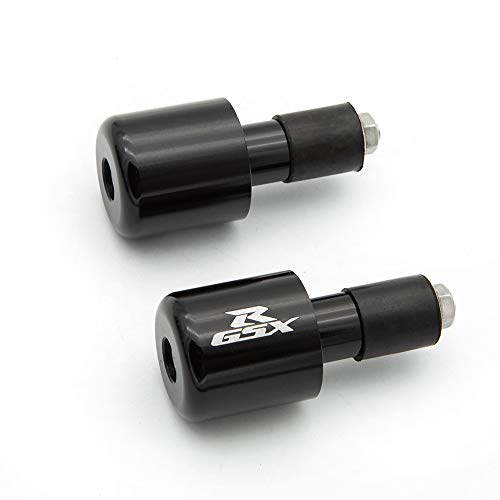 DEFUMP PROCNC Handle Bar Ends Grips Plug Fit for Suzuki GSX-R600 1999-2017 GSX-R750 2000-2017 GSX-R1000 2001-2017 GSXR600 750 2000-2014 GSXR1000 01-13 (Black) - Image 2