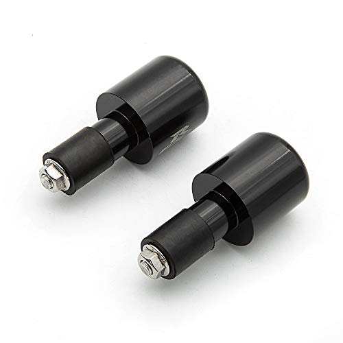 DEFUMP PROCNC Handle Bar Ends Grips Plug Fit for Suzuki GSX-R600 1999-2017 GSX-R750 2000-2017 GSX-R1000 2001-2017 GSXR600 750 2000-2014 GSXR1000 01-13 (Black) - Image 3