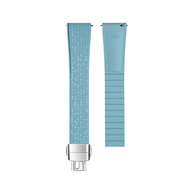 Bluejw CTSizable Mosaic Pattern Fluoroelastomer Watch Band – Replace the Watch Strap for 18mm 19mm 20mm 21mm 22mm Universal Luxury Watches - Image 1
