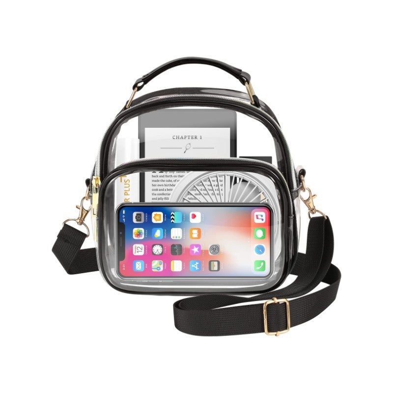 Women's Crossbody Bag with Tassel, PVC Large Capacity - Image 1