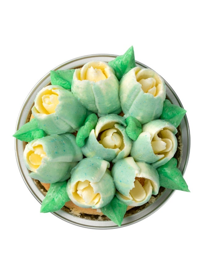 Restaurantware فوهة أنابيب روسية، فوهة تزيين كعكة توليب 1 - #23، مقاومة للتآكل، فوهة تزيين من الفولاذ المقاوم للصدأ للتزيين، قابلة للغسل في غسالة الصحون، لتزيين الكب كيك، الكعك، أو البسكويت - Image 2