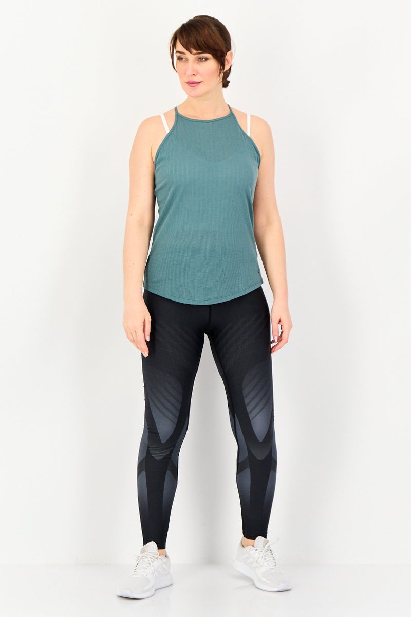 Nike Women Dri Fit Sleeveless Training Tank Top, Forest Green - Image 4