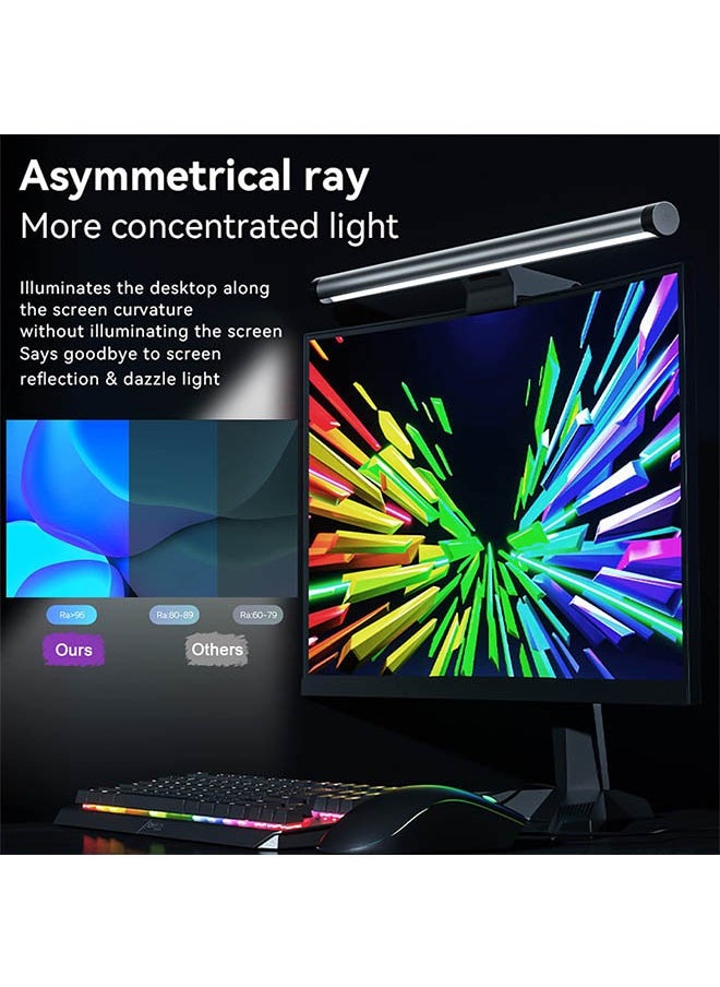 Arabest Monitor Light, No Glare Monitor Light Bar with Mechanical Switch and Wireless Remote Dual Control, Stepless Dimming with USB Powered Desk Lamp for Professional Designer and Software Programmer  - Image 3