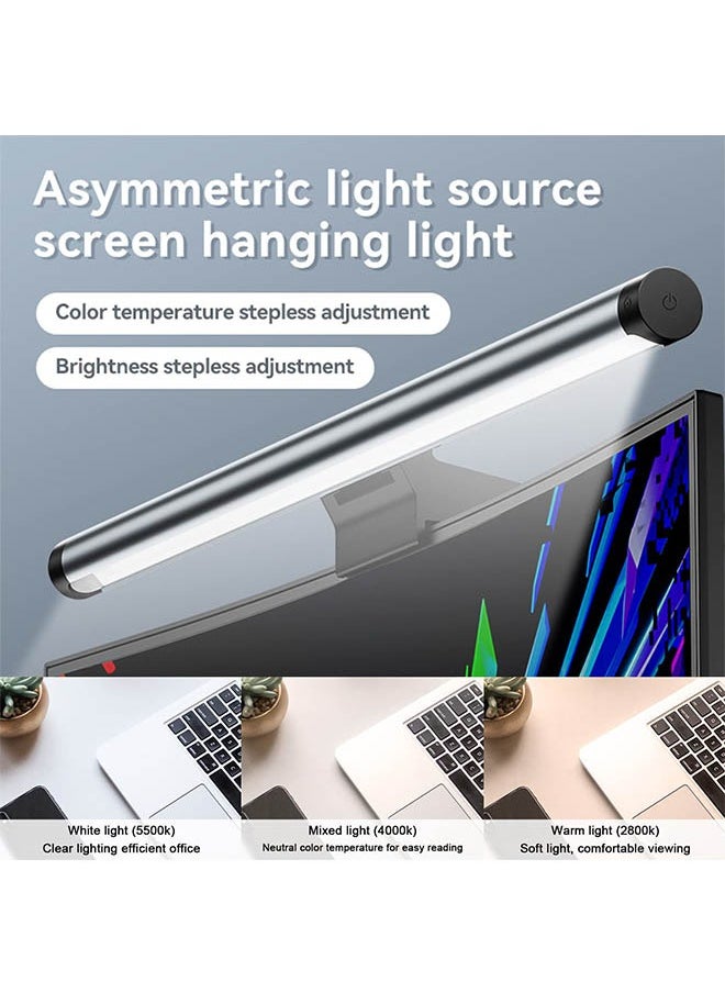 Arabest Monitor Light, No Glare Monitor Light Bar with Mechanical Switch and Wireless Remote Dual Control, Stepless Dimming with USB Powered Desk Lamp for Professional Designer and Software Programmer  - Image 2