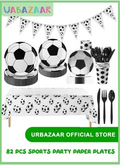 Fruitful Party Soccer Birthday Decorations,82Pcs Soccer Theme Birthday Decorations for Boys Kids Includes Soccer Plates Cups Napkins Tablecloth Banner Balloons Cake Topper ect Soccer Supplies - pzsku/Z5FB0FB0256EBA8F49D7CZ/45/_/1737517646/f954a8cc-3e86-47d9-8271-ef5e4e7e3542