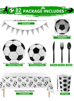 Fruitful Party Soccer Birthday Decorations,82Pcs Soccer Theme Birthday Decorations for Boys Kids Includes Soccer Plates Cups Napkins Tablecloth Banner Balloons Cake Topper ect Soccer Supplies - pzsku/Z5FB0FB0256EBA8F49D7CZ/45/_/1737517656/f75b3255-d4b5-4de0-90bd-969c409f1478