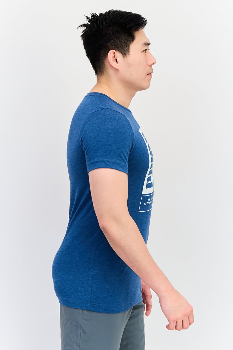 PUMA Men Sportswear Fit Short Sleeve Outdoor T-Shirt, Steal Blue - Image 3