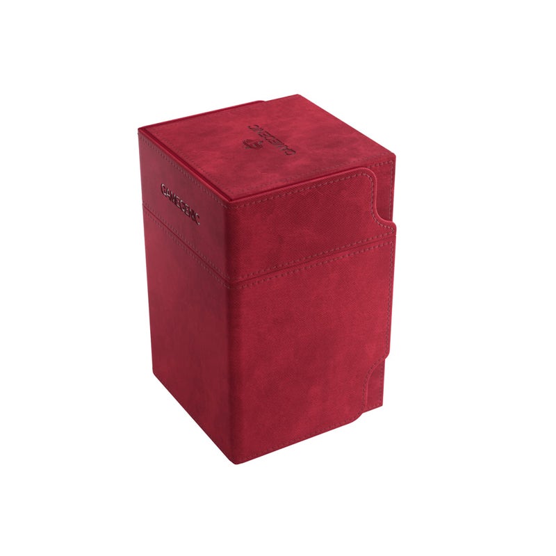GameGenic Deck Box Watchtower XL Red 100CT Durable and Sturdy TCG OCG CCG Card Storage Compatible with Pokemon Yugioh Commander and MTG Magic The Gathering Cards - Image 2