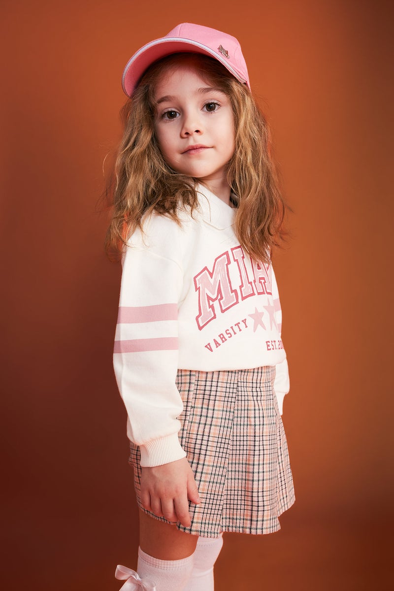 DeFacto Baby Girl Polo Neck Printed Sweatshirt - Image 3