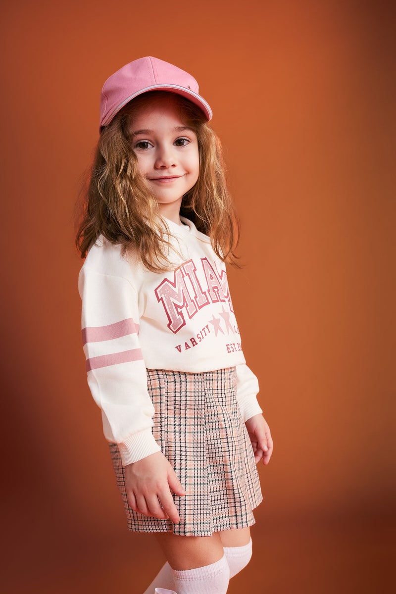 DeFacto Baby Girl Polo Neck Printed Sweatshirt - Image 4