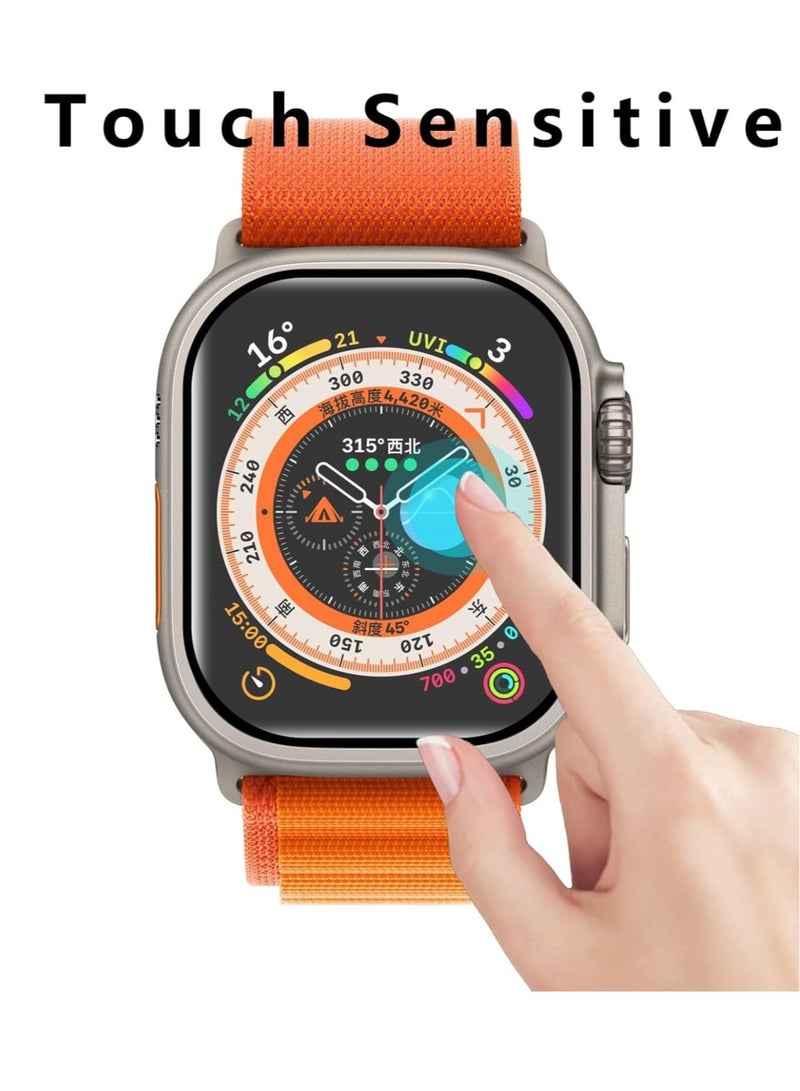 JAJEEK "2024 3-Pack Screen Protector for Apple Watch Ultra 2 49mm (2023) – Full Coverage, Anti-Bubble, Wear-Resistant Composite Protective Film" - Image 2