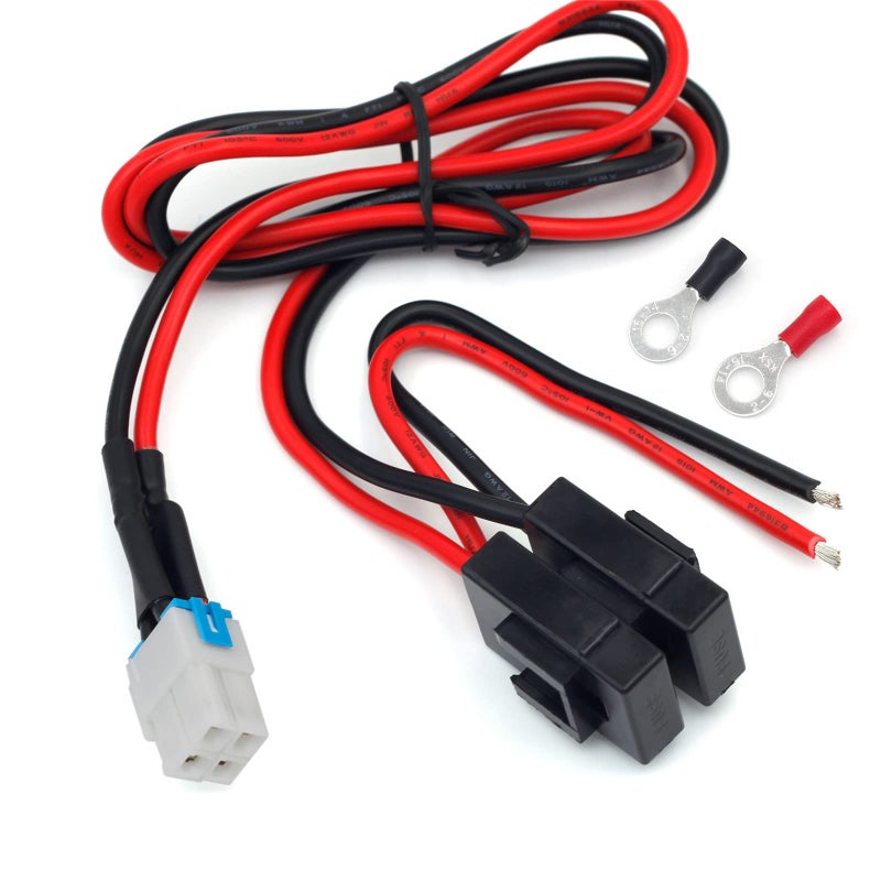 Kymate 4-pin 12AWG DC Power Supply Cable for Yaesu Radio FT-450D FT-891 FT-991-A FT950 FTDX-1200 Kenwood TS-480 TS-590SG TS-890s Icom IC-7000 IC-7200 IC-7600 IC-7300 Alinco DX-SR9T Vertex - Image 1