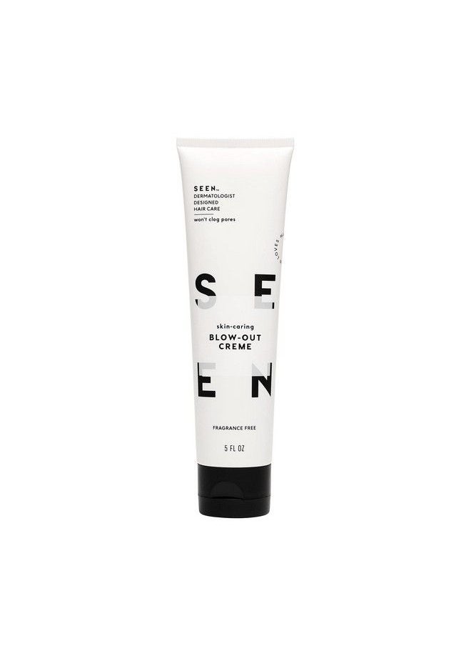 Seen Blowout Creme Fragrance Free Noncomedogenic & Sulfatefree Blow Out Hair Cream Reduces Frizz Heat Protectant Safe For Sensitive Eczema & Acne Prone Skin  - Image 1