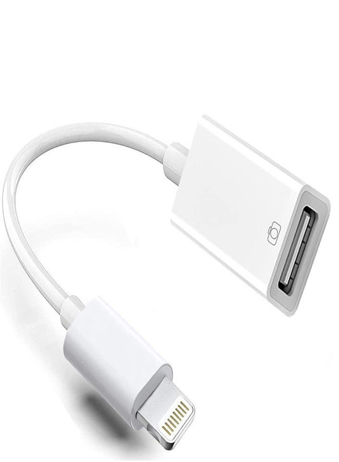 Hatuge Lightning to USB Camera Adapter, Apple MFi Certified USB 3.0 OTG Dongle Cord for iPhone 14 13 12 11 X XS XR 8 Plus, iPad to Connect USB Flash Drive, Card Reader, Keyboard, Mouse, Piano, U Disk - Image 1