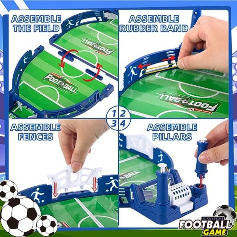 Soccer Board Game for,Party Battle Board Toy Mini Foosball Tabletop Games Soccer Gifts for Boys Girls Birthday - Image 3