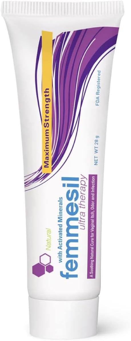 Terrasil Femmesil Yeast Infection Ointment MAX Strength, Vaginal Yeast Infection Treatment for Women Feminine Care, Natural Antifungal Cream to Relieve Vaginal Itch & Irritation (28g)