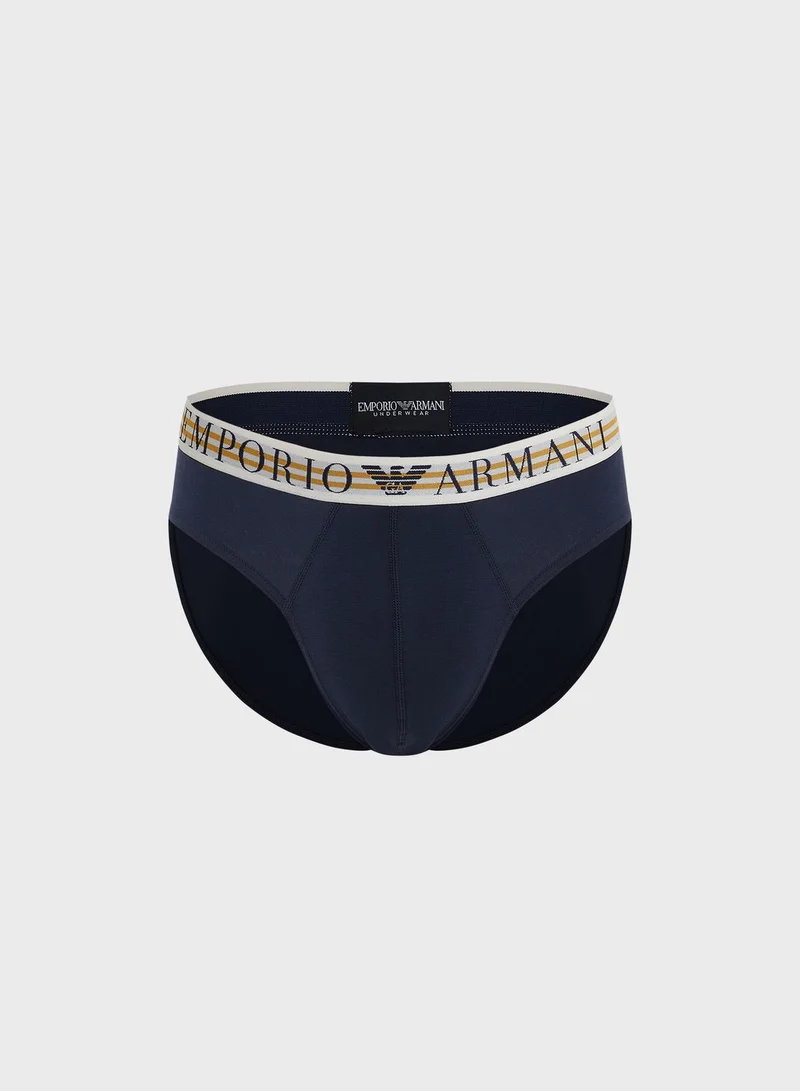 EMPORIO ARMANI 3 Pack Logo Band Assorted Briefs
