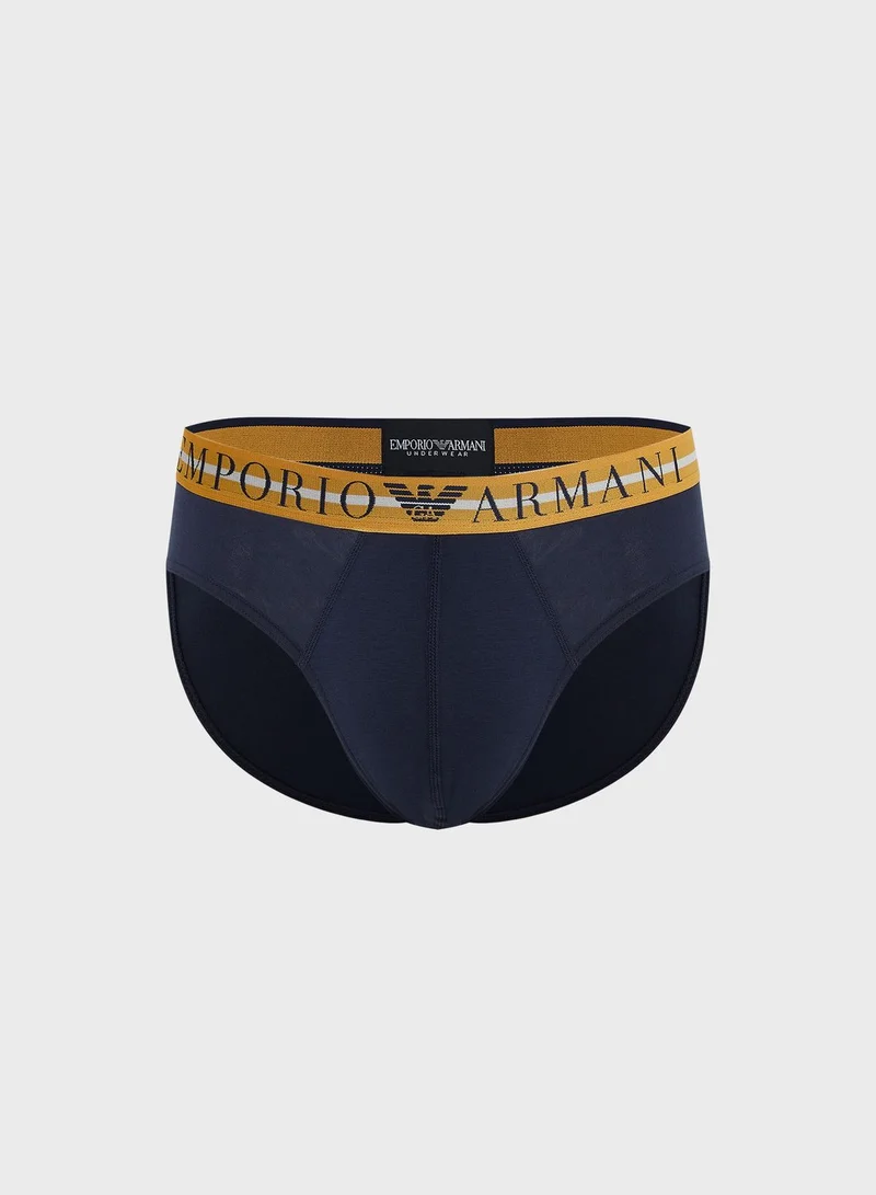 EMPORIO ARMANI 3 Pack Logo Band Assorted Briefs