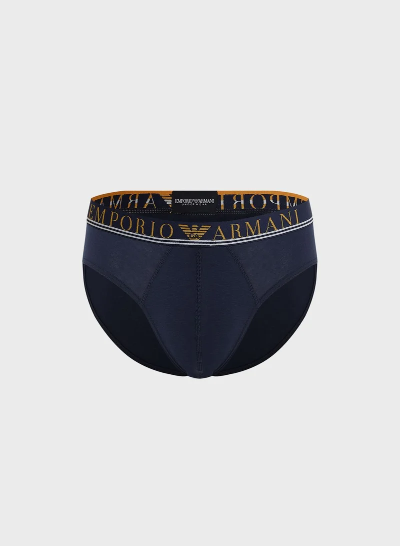 EMPORIO ARMANI 3 Pack Logo Band Assorted Briefs