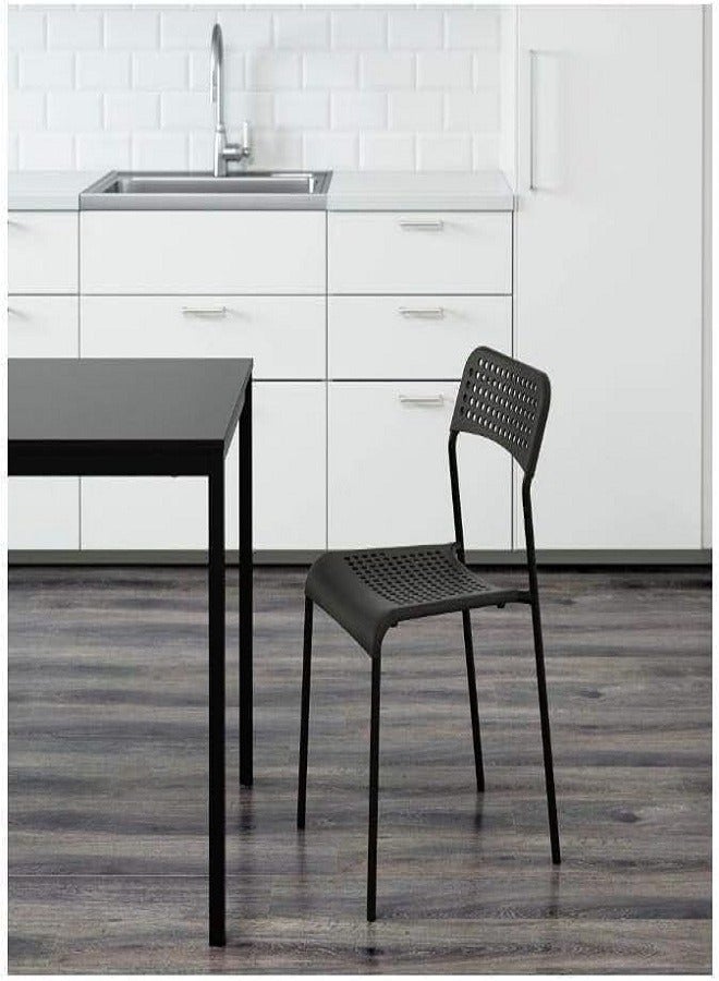 Generic Black 4-Piece Dining Table Chair Set  - Image 4