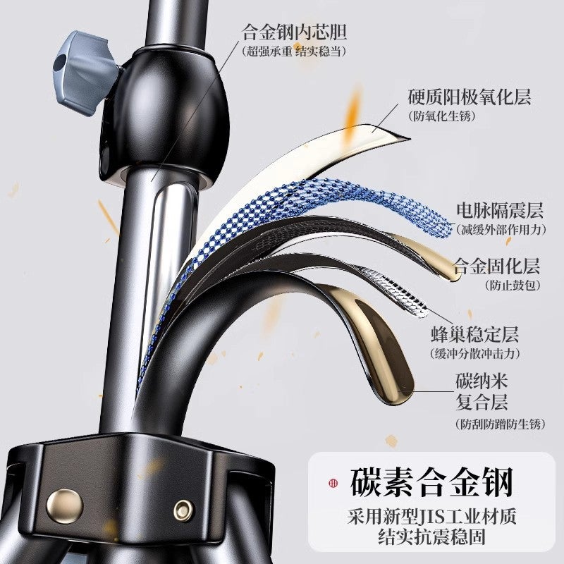 Mobile Phone Live Support Tripod Selfie Shooting Tripod With Fill Light Pography Video Outdoor Multi-Function - Image 3
