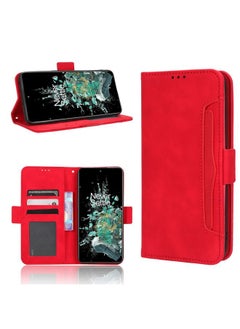 Case Cover For For OnePlus 10T 5G / Ace Pro 5G Skin Feel Calf Texture Card Slots Leather Phone Case(Red)