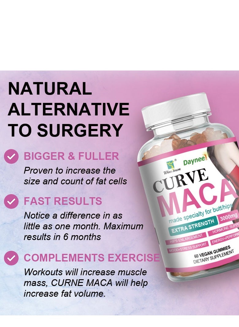 Daynee Perfect Curve Enlarge Booster hips Gummies,Lifting Gummies For Women,Health Support Dietary Supplement 60 Gummies  - Image 3