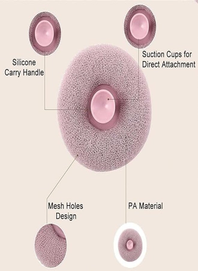 DUANT 1 PCS Round Loofah Scrubbing Brush with Exfoliating Mesh, Perfect for Refreshing Cleansing and Soothing Massages - Image 3