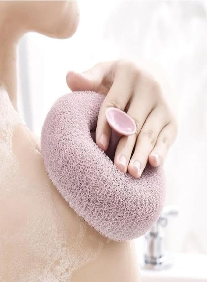 DUANT 1 PCS Round Loofah Scrubbing Brush with Exfoliating Mesh, Perfect for Refreshing Cleansing and Soothing Massages - Image 1