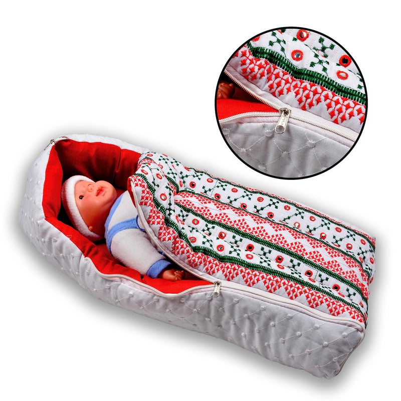 SmallBerry™ 3-in-1 Multidesign Baby Bed Sleeping Bag and Carry Bag Nest | New Born Bedding Set | Perfect Newborn Baby Gift for 0-6 Months | Versatile Nursery Essential - Image 1