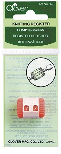 Clover Knitting Register Red 5" Height X 2" Length X 0.8" Width - Image 1