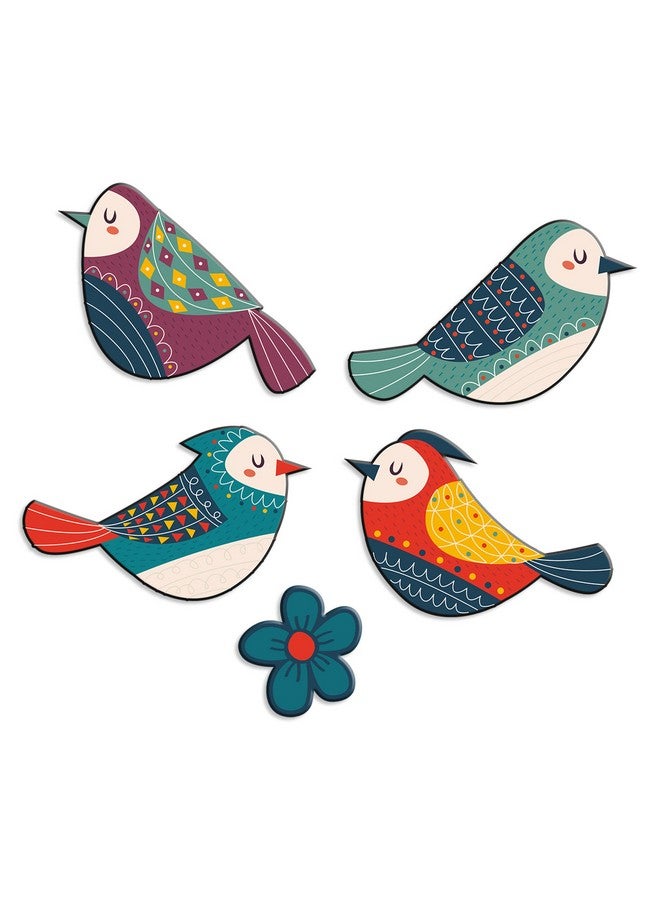 Artvibes Colorful Birds Wall and Door Hanging for Home|Gift, Wall Decoration (WH_5216N)-Multicolour - Image 4