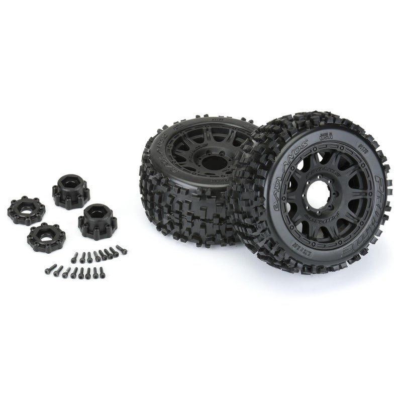 Pro-Line Racing Badlands 3.8 MTD Raid 8x32 Wheels 17mm MT F/R PRO117810 RC Tire - Image 3