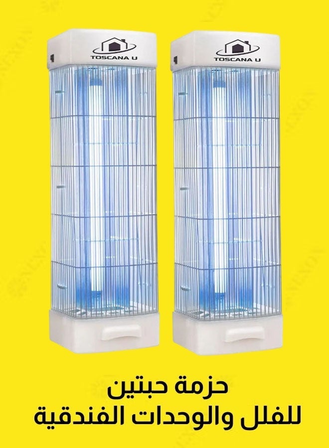 توسكانا يو أفضل صائد الناموس والحشرات الطائرة داخل وخارج المنزل بقوة تصل إلى 3800 V وبواسطة الصعق الكهربائي وإضاءة اليو في المصنعة خصيصًا متعدد الالوان - Image 1