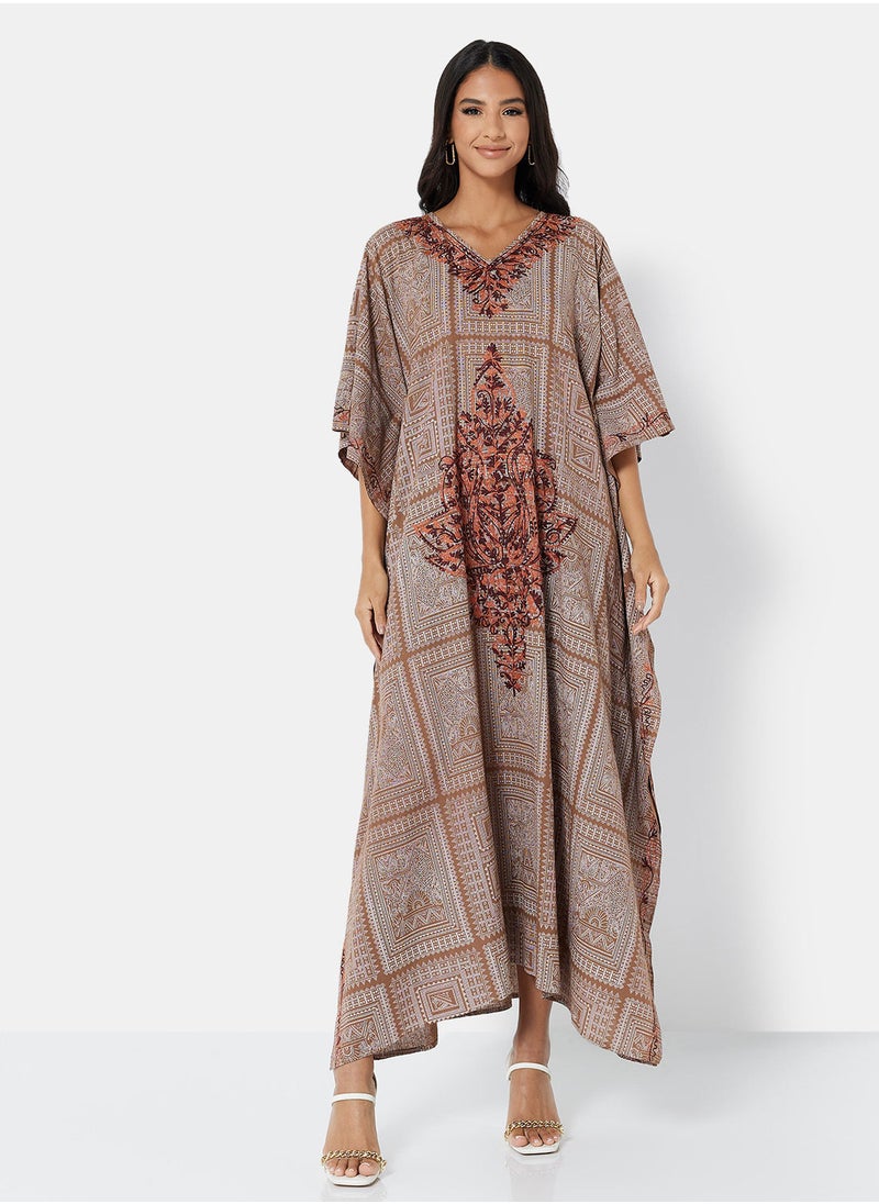 ARABIAN CLOSET EMBROIDERED KAFTAN  - Image 1