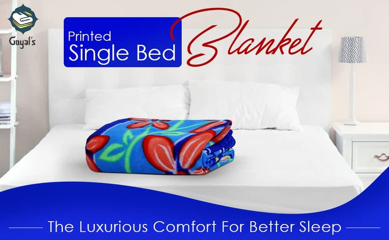 Goyal's ® Polar Fleece Printed 250 TC Single Bed Blanket (Multicolor) - Image 2