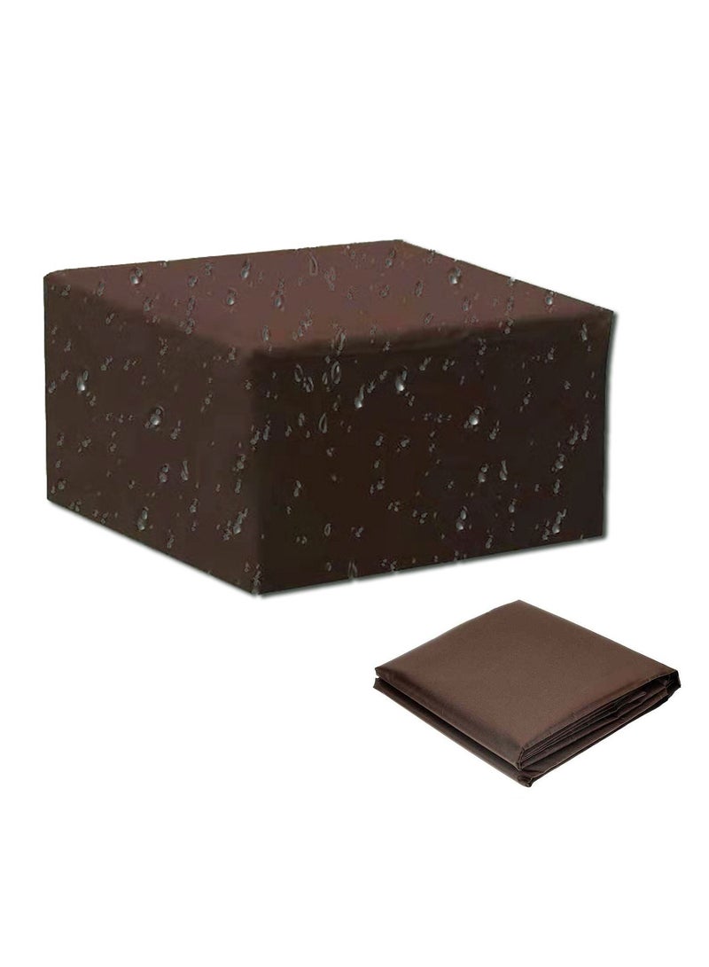 Kuajingdi Patio Waterproof Furniture Covers, Outdoor Lawn Dust Windproof Rain Sofa Table Chair Brown Protection - Image 1